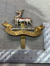 Load image into Gallery viewer, Original WW1 / WW2 British Army Royal Warwickshire Cap Badge - The Militaria Shop