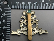 Load image into Gallery viewer, Original British Army WW2 North Stafford Cap Badge - The Militaria Shop