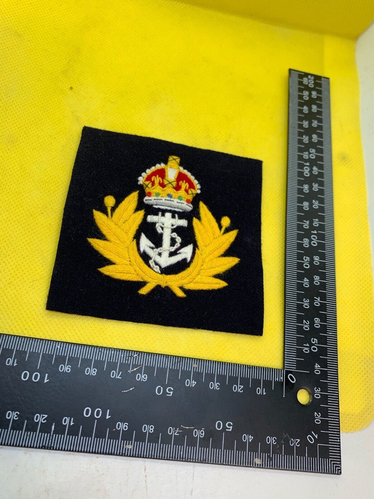 British Royal Navy Embroidered Blazer Badge - The Militaria Shop