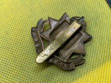 Load image into Gallery viewer, British Army East Surrey Regiment Cap Badge. Kings Crown - The Militaria Shop