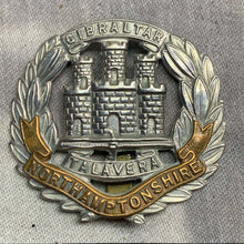 Load image into Gallery viewer, Original WW2 British Army Cap Badge - Northamptonshire Regiment - The Militaria Shop