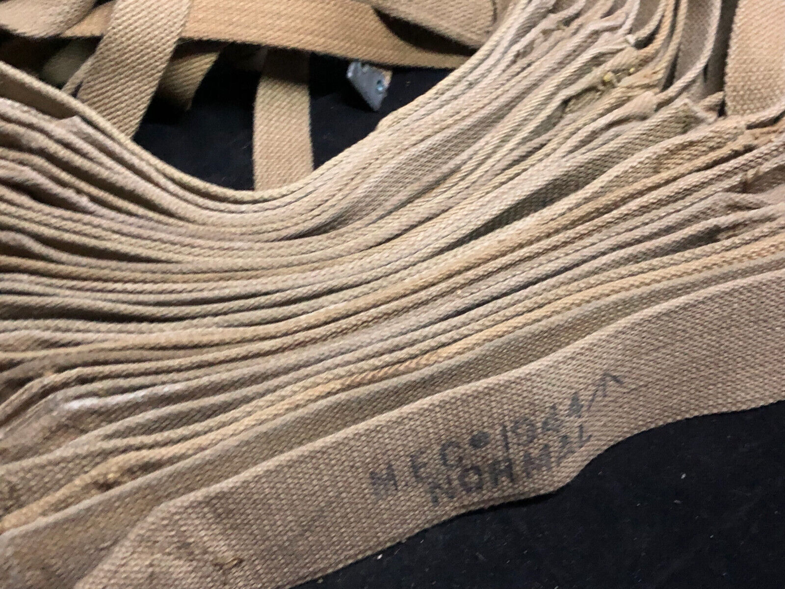 Original WW2 British Army 37 Pattern Shoulder Strap - Wartime Dated Size Normal - The Militaria Shop