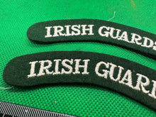 Load image into Gallery viewer, Irish Guards British Army Shoulder Titles Pair - WW2 Onwards Pattern - The Militaria Shop