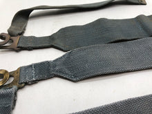 Load image into Gallery viewer, Original WW2 British Royal Air Force Blue 37 Pattern L Strap Set - The Militaria Shop