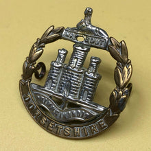 Load image into Gallery viewer, Original WW2 British Army Dorsetshire Regiment Cap Badge - The Militaria Shop