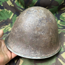Load image into Gallery viewer, Original WW2 British / Canadian Army Mk3 Turtle Helmet - The Militaria Shop