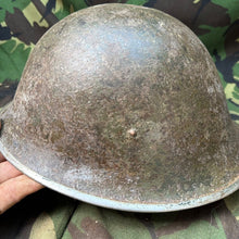Load image into Gallery viewer, Original WW2 British / Canadian Army Mk3 Turtle Helmet - The Militaria Shop