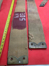 Load image into Gallery viewer, Original WW2 Pattern British Army L Straps Pair - 37 Pattern Webbing Haversack - The Militaria Shop