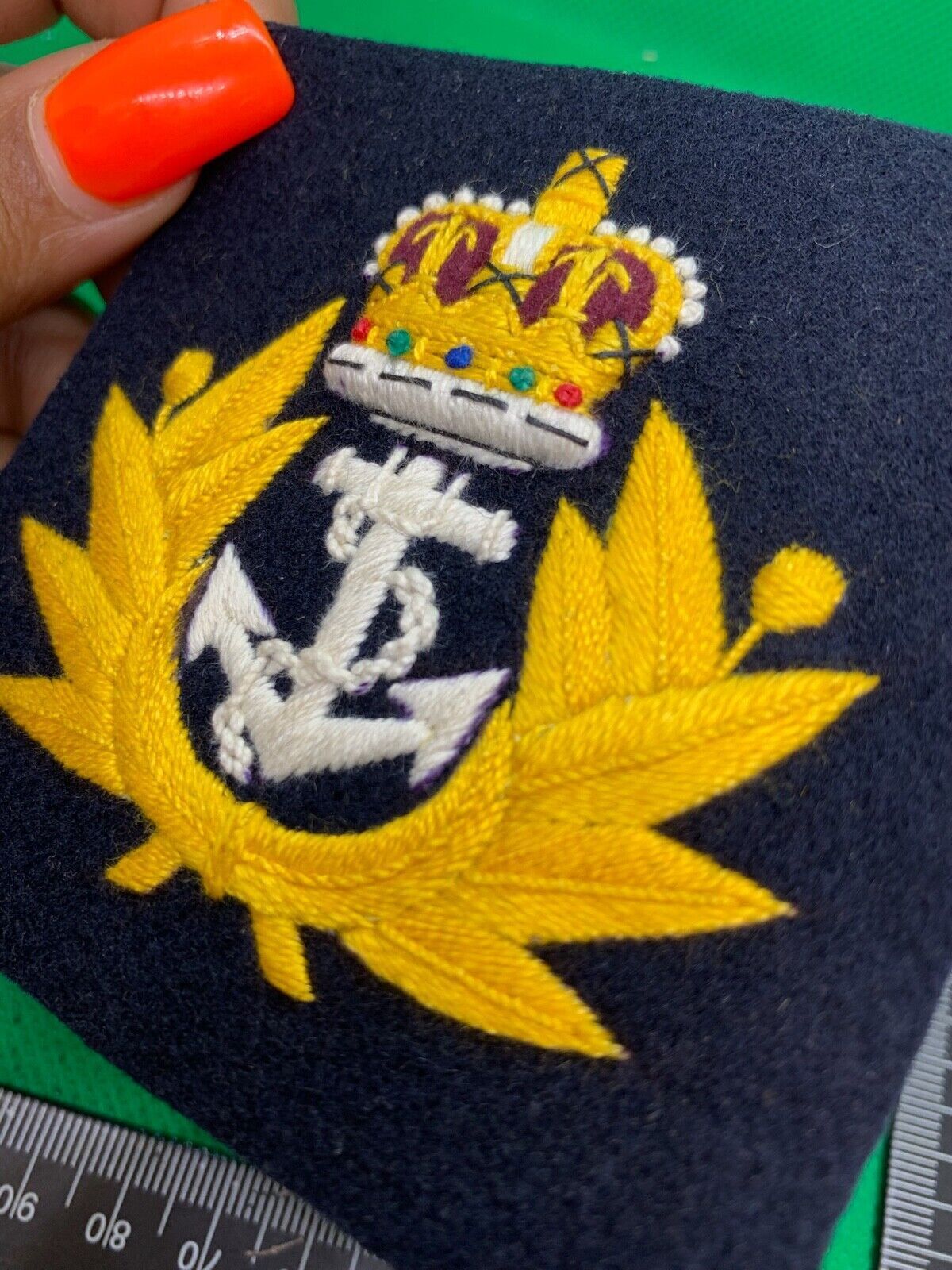 British Royal Navy Embroidered Blazer Badge - The Militaria Shop