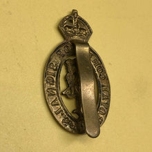 Load image into Gallery viewer, Original WW2 British Army Cap Badge - Royal Corps of Signals - The Militaria Shop
