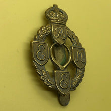 Load image into Gallery viewer, Original WW2 British Army Cap Badge - Royal Electrical & Mechanical Engineer - The Militaria Shop