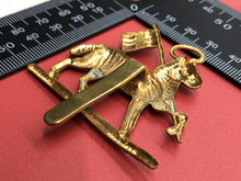 Load image into Gallery viewer, Genuine British Army Queen's Royal Regiment (West Surrey) Cap Badge - The Militaria Shop