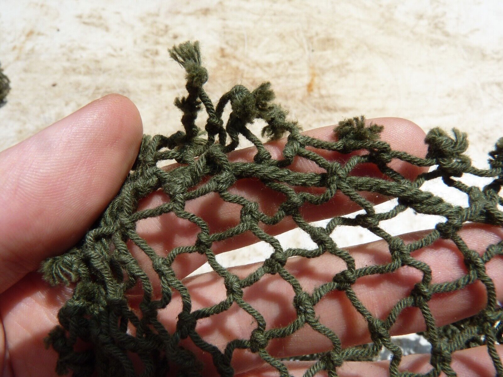 Original WW2 British Army Combat Helmet Net - Fits Mk2, Mk3 or US M1 Helmet - The Militaria Shop