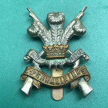Load image into Gallery viewer, Original WW2 British Army 3rd Carabiniers Regiment Cap Badge - The Militaria Shop