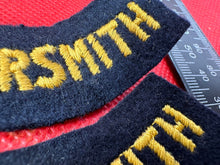 Load image into Gallery viewer, Original WW2 British Home Front Civil Defence Hammersmith Shoulder Titles - The Militaria Shop