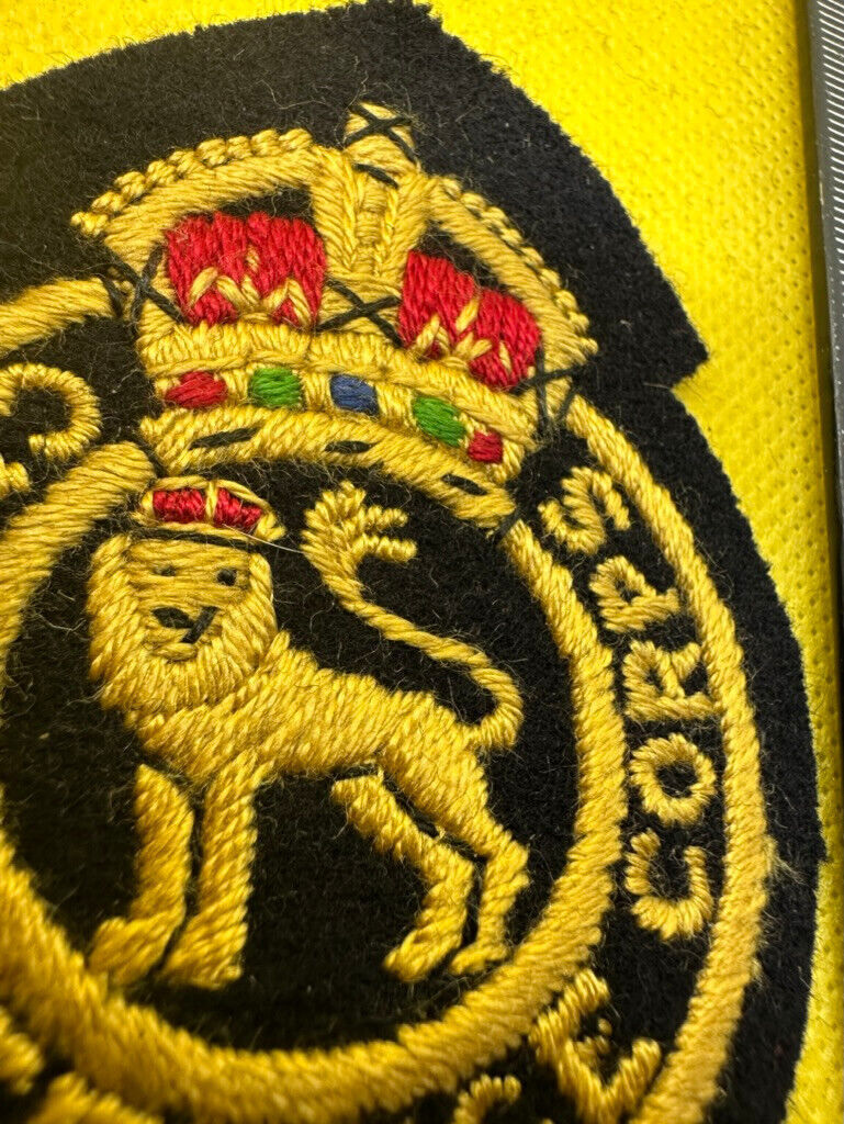 Original WW2 - 1952 British Home Front Civil Defence Service King's Crown B - The Militaria Shop