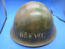 Charger l'image dans la galerie, Original WW2 British / Canadian Army Mk3 High Rivet Turtle Army Helmet & Lin - The Militaria Shop