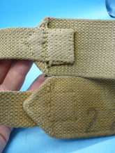 Load image into Gallery viewer, Original WW2 British Army 37 Pattern Canvass Shoulder Strap / Cross Strap - The Militaria Shop