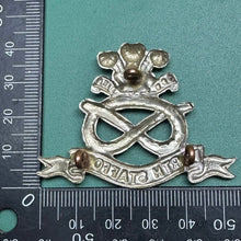 Load image into Gallery viewer, Original WW2 British Army North Stafford Regiment Cap Badge - The Militaria Shop