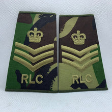 Charger l'image dans la galerie, Royal Logistics Corps RLC Rank Slides / Epaulette Pair Genuine British Army -NEW - The Militaria Shop