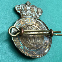 Load image into Gallery viewer, Original Victorian British Army Cap Badge - 7th Queen's Own Hussars - The Militaria Shop