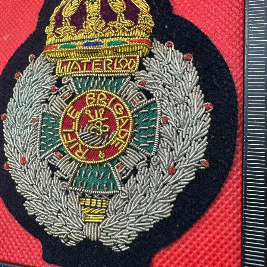 British Army Bullion Embroidered Blazer Badge - Rifle Brigade - The Militaria Shop