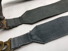 Load image into Gallery viewer, Original WW2 British Royal Air Force Blue 37 Pattern L Strap Set - The Militaria Shop