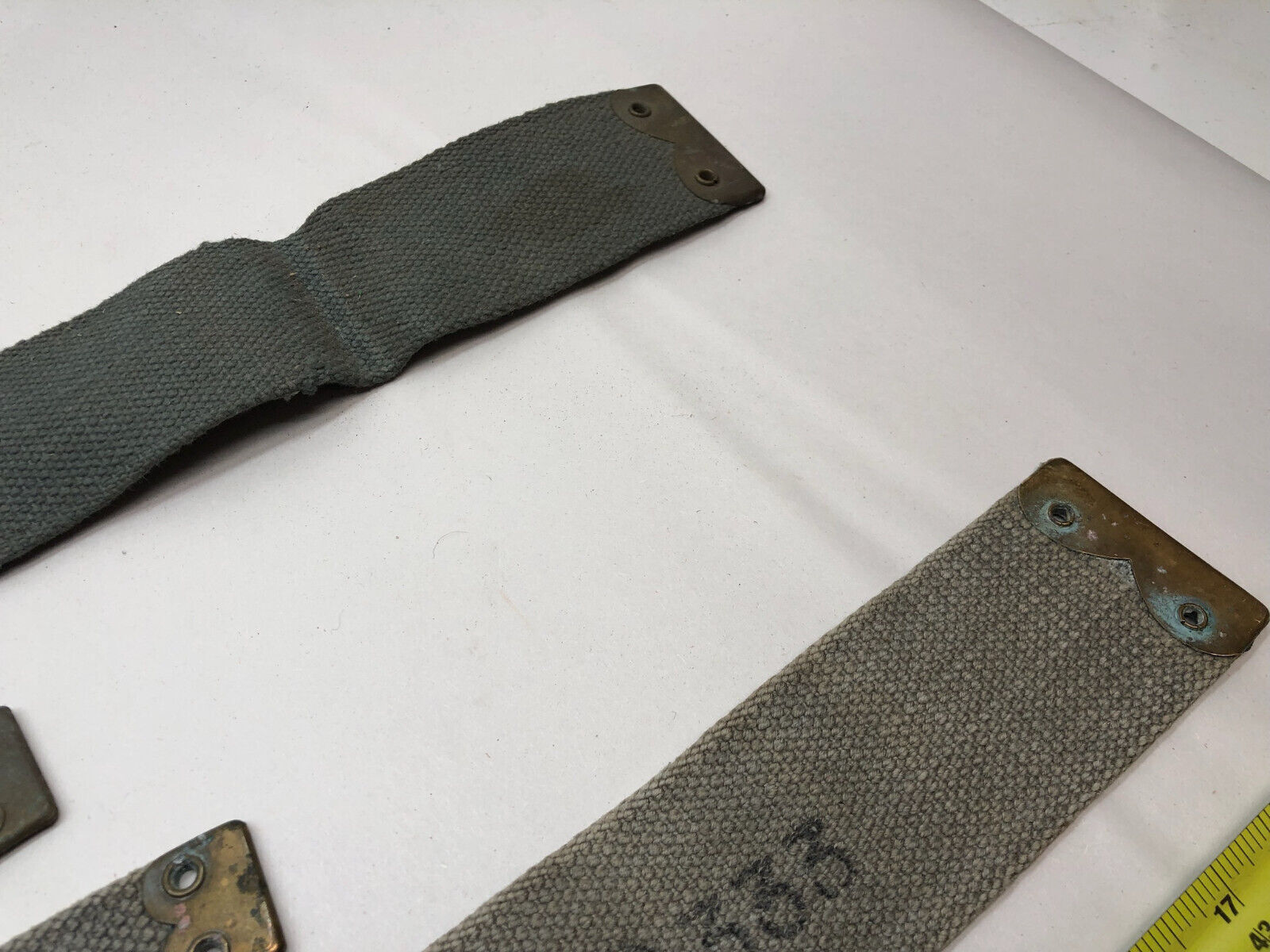 Original WW2 British Royal Air Force Blue 37 Pattern L Strap Set - The Militaria Shop