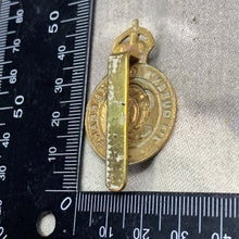 Load image into Gallery viewer, Original WW2 7th Queen's Own Hussars British Army Cap Badge - The Militaria Shop