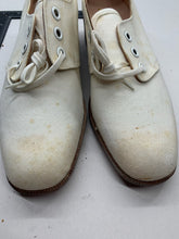 Load image into Gallery viewer, Original WW2 British Army Women's White Summer Shoes - ATS WAAF - Size 240 - The Militaria Shop
