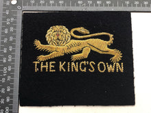 Lade das Bild in den Galerie-Viewer, British Army Bullion Embroidered Blazer Badge - The King's Own Regiment - The Militaria Shop
