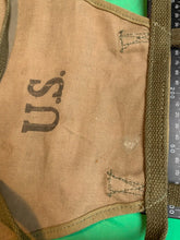 Charger l'image dans la galerie, Original WW2 US Army M1928 Haversack Pack Tail - 1944 Dated - The Militaria Shop