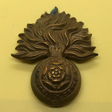 Load image into Gallery viewer, Original WW2 British Army Cap Badge - Royal London Fusiliers - The Militaria Shop