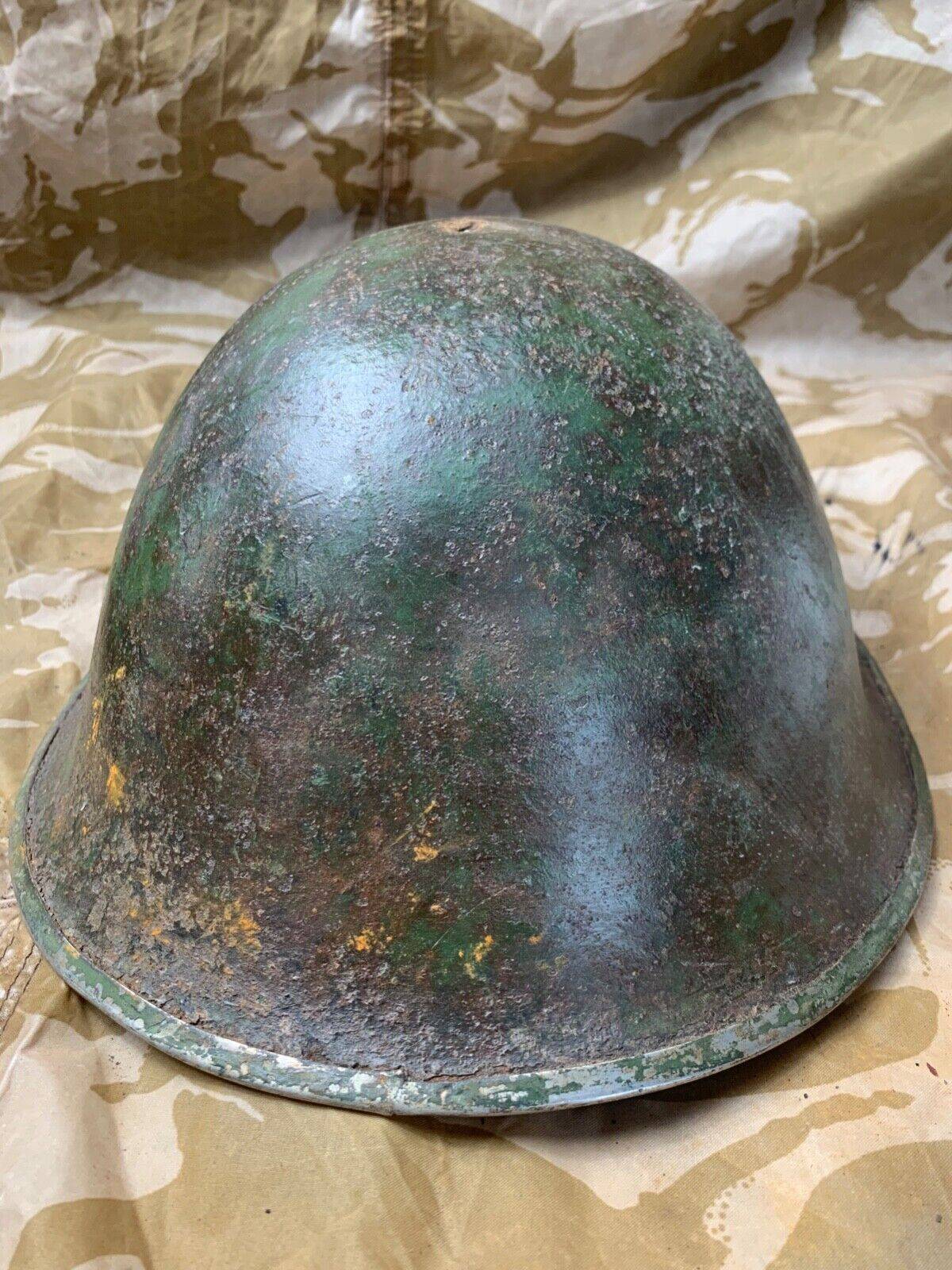 WW2 Mk3 High Rivet Turtle - British / Canadian Army Helmet - Nice Original - The Militaria Shop