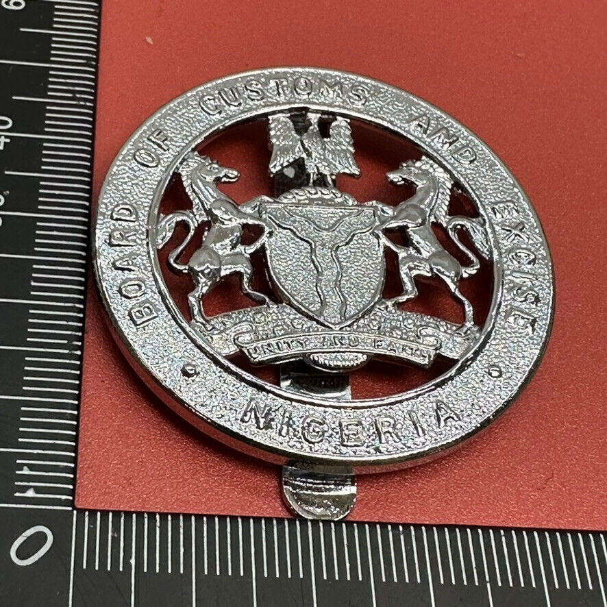 Nigeria Nigerian Board of Customs and Excise Cap Badge - The Militaria Shop