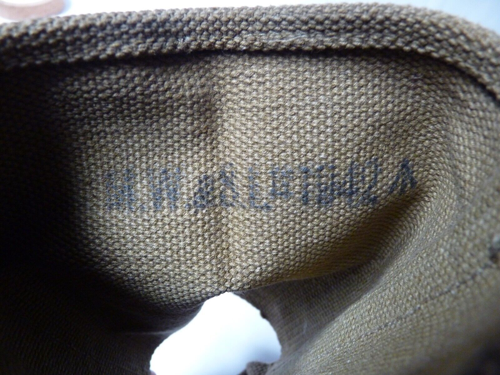 Original WW2 British Army Soldiers Water Bottle Carrier Harness - Dated 1942 - The Militaria Shop