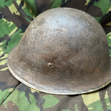 Load image into Gallery viewer, Original WW2 British / Canadian Army Mk3 Turtle Helmet - The Militaria Shop
