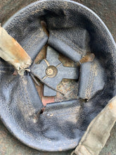 Load image into Gallery viewer, Original WW2 Canadian / British Army Mk3 High Rivet Turtle Helmet - The Militaria Shop