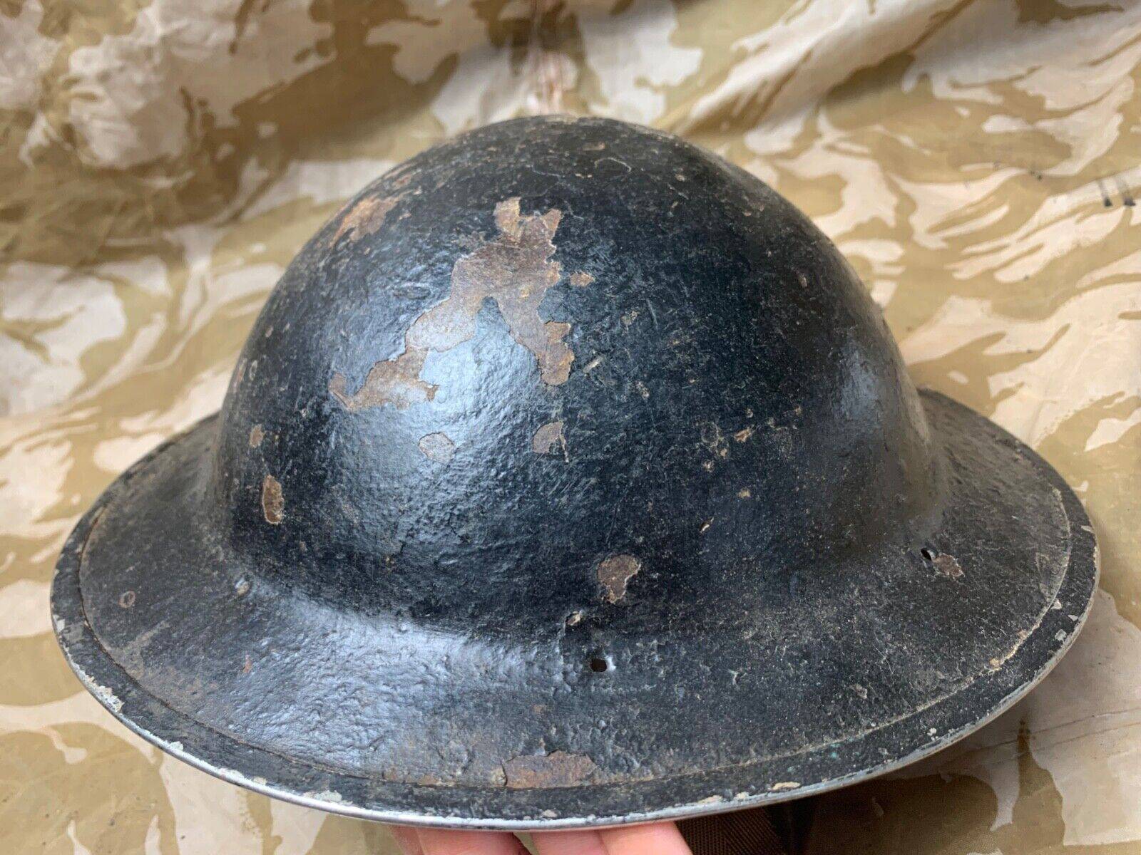 Original WW2 South African Army Mk2 Brodie Helmet - British Style Combat Helmet - The Militaria Shop
