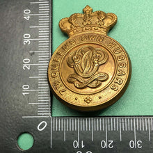 Load image into Gallery viewer, Original Victorian British Army Cap Badge - 7th Queen's Own Hussars - The Militaria Shop