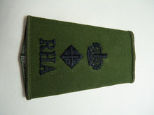 Load image into Gallery viewer, RHA Horse Artillery OD Rank Slides / Epaulette Pair Genuine British Army - NEW - The Militaria Shop