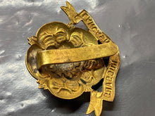Load image into Gallery viewer, Original British Army WW1 Lancashire Hussars Regiment Cap Badge - The Militaria Shop