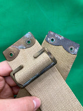 Load image into Gallery viewer, Original WW2 Pattern British Army L Straps Pair - 37 Pattern Webbing Haversack - The Militaria Shop