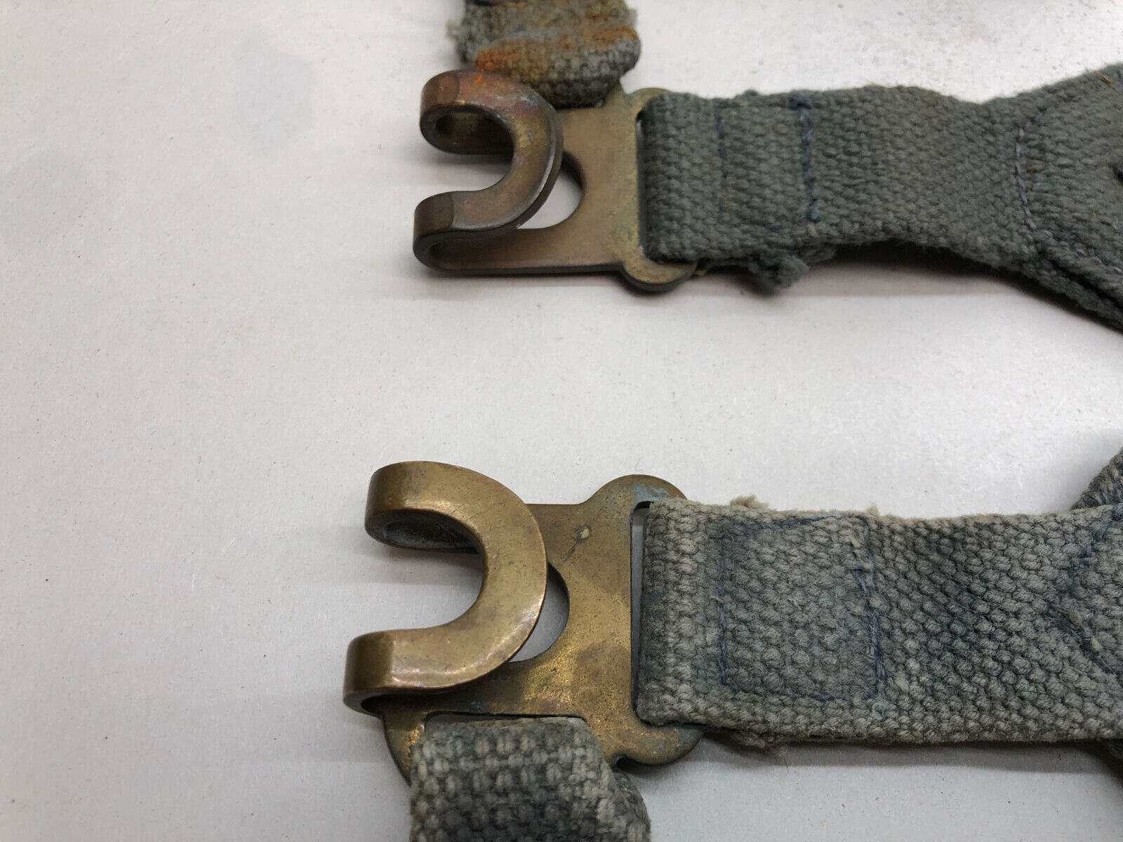 Original WW2 British Royal Air Force Blue 37 Pattern L Strap Set - The Militaria Shop