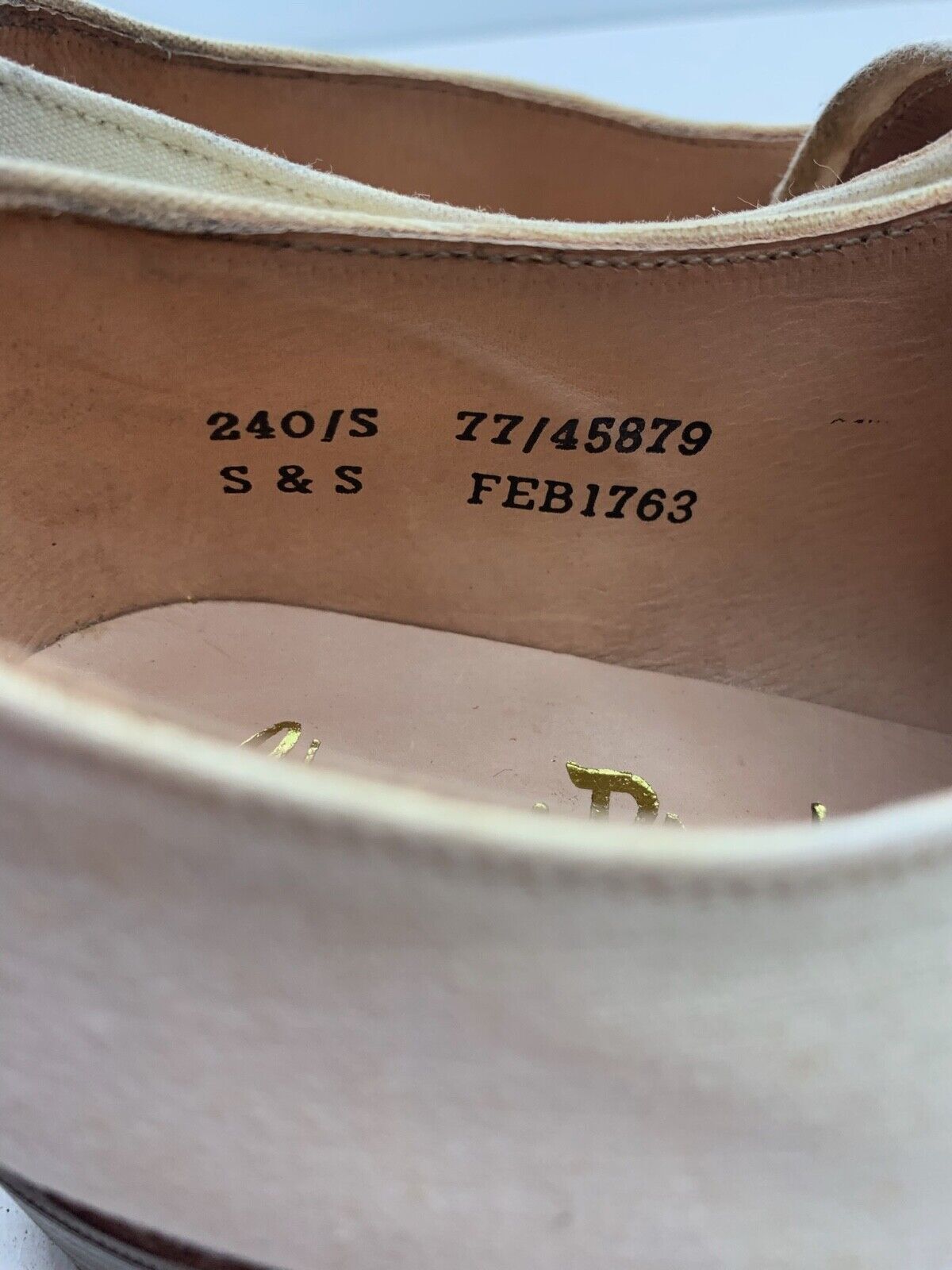 Original WW2 British Army Women's White Summer Shoes - ATS WAAF - Size 240 - The Militaria Shop