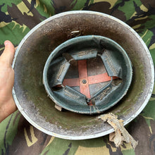 Load image into Gallery viewer, Original WW2 British / Canadian Army Mk3 Turtle Helmet & Liner - The Militaria Shop