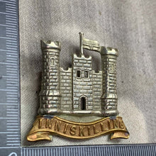 Load image into Gallery viewer, Original WW1 British Army Cap Badge - 6th (Inniskilling) Dragoons - The Militaria Shop