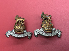 Load image into Gallery viewer, Original WW2 British Army RAPC Royal Army Pay Corps Collar Badges Pair - The Militaria Shop