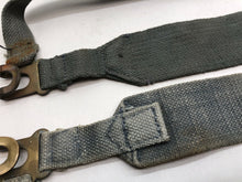 Load image into Gallery viewer, Original WW2 British Royal Air Force Blue 37 Pattern L Strap Set - The Militaria Shop