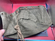 Load image into Gallery viewer, Original WW2 British Army Officer's Large Canvas Washing Bowl - The Militaria Shop